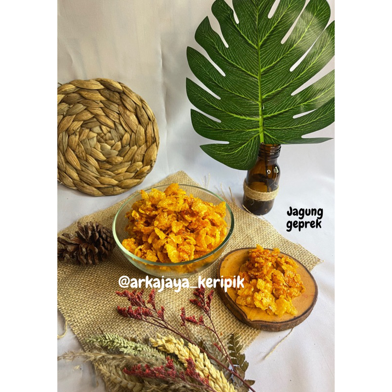 

Jagung geprek bestak pedas manis renyah & gurih