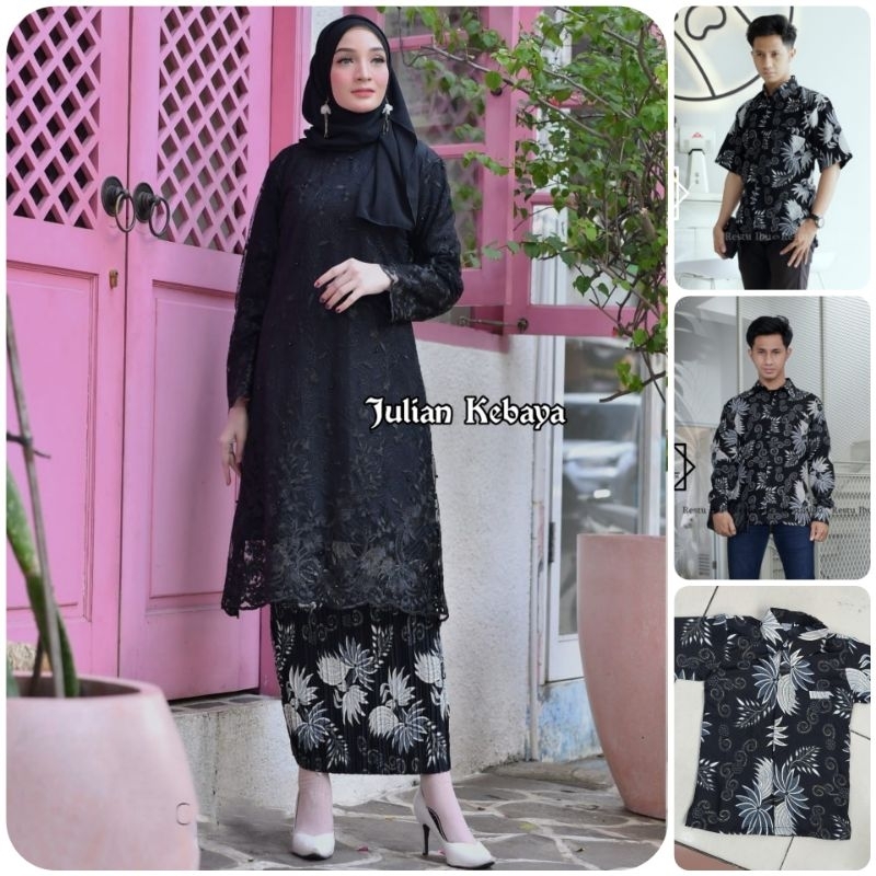 KEBAYA COUPLE / BAJU BATIK COUPLE KEBAYA TUNIK / BATIK MODERN / BAJU LAMARAN WISUDA