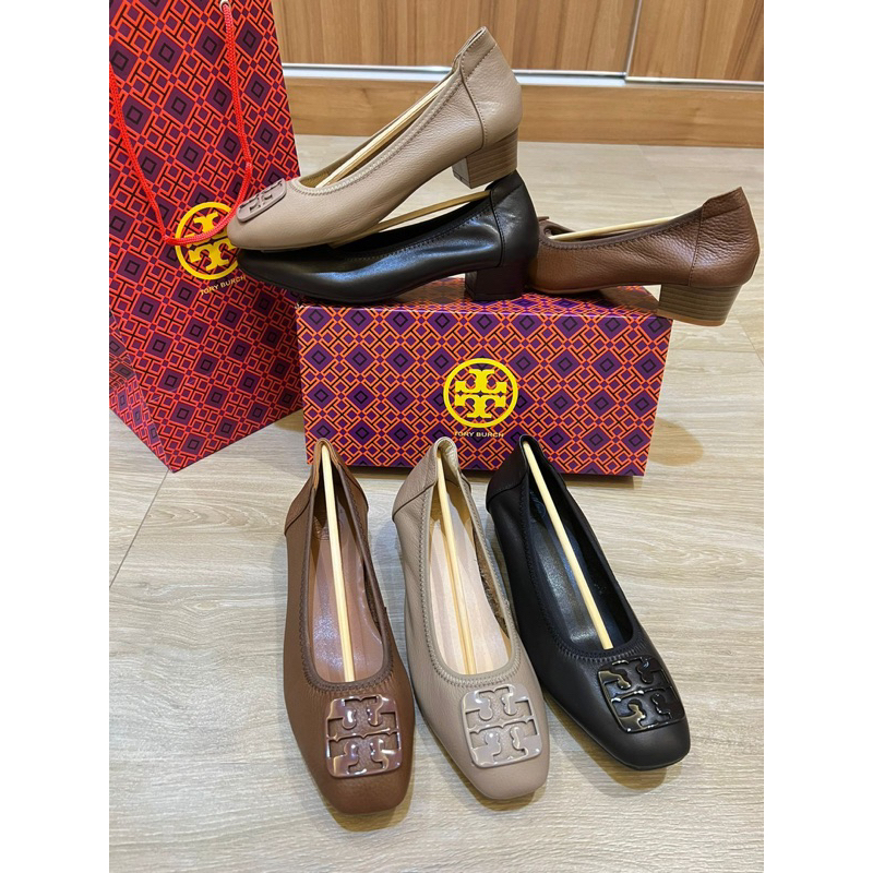 Tory Burch heels 100% kulit sapi