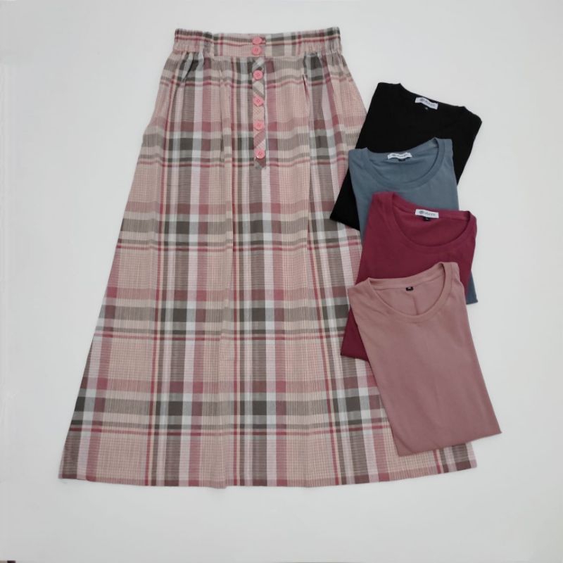 SET ATASAN+ROK WANITA ALLYZZIA BRANDED ORIGINAL MURAH STRKALLYZ110