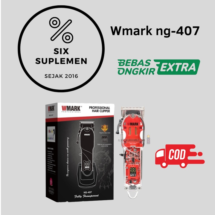 WMARK NG 407 Alat Cukur CLIPPER CORDLESS tanpa kabel