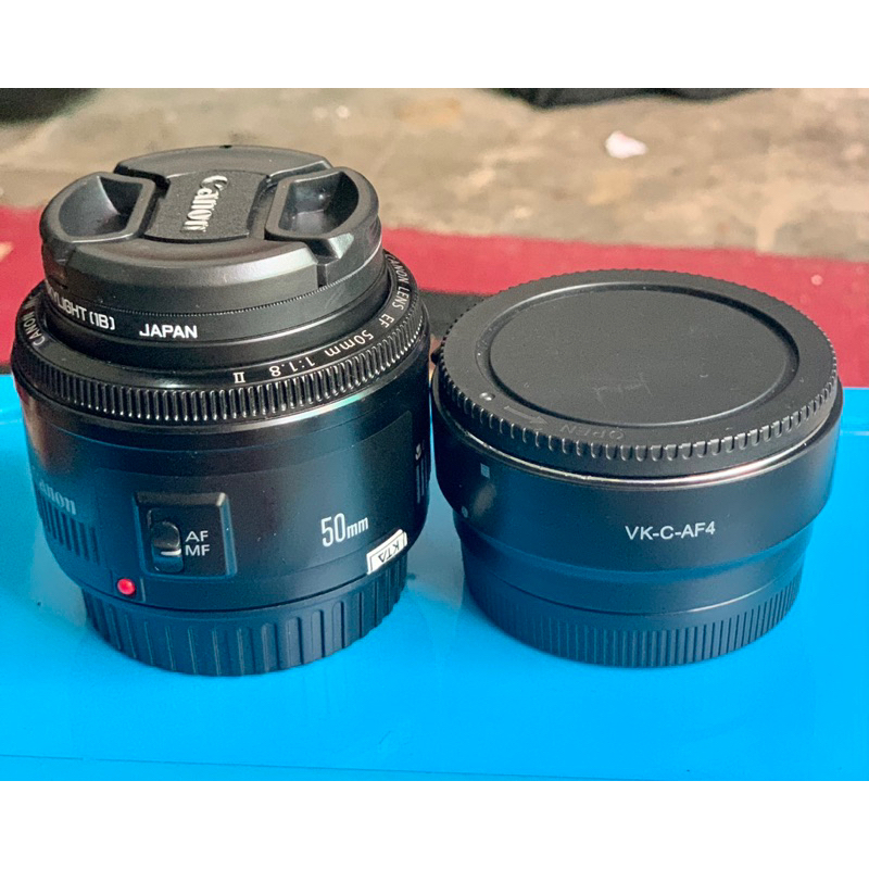 lensa canon 50mm adafter eos m