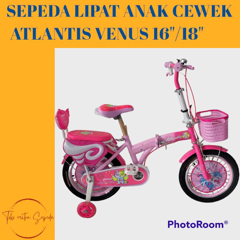 Sepeda Lipat Anak Atlantis 16 Inch Boncengan