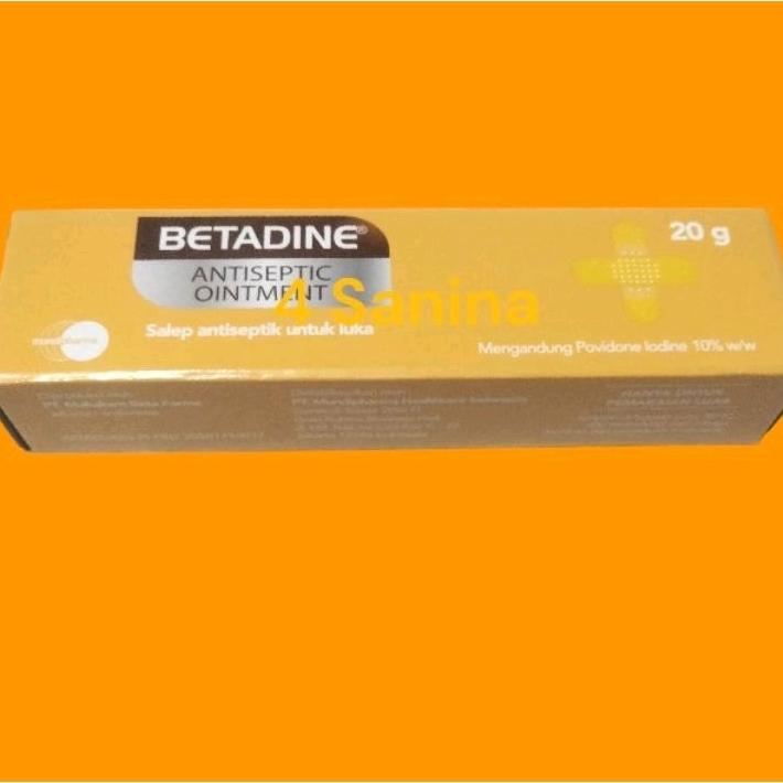 SALEP BETADIN ANTI SEPTIC 20 GR / BETADINE SALEP OBAT LUKA.