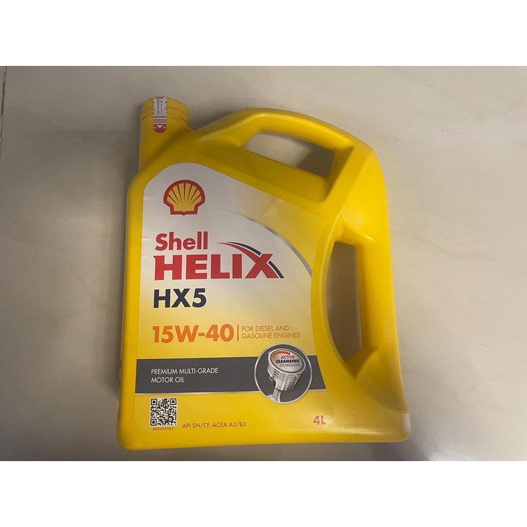 oli shell helix hx5 15w 40 4 liter ORIGINAL 100PERSEN