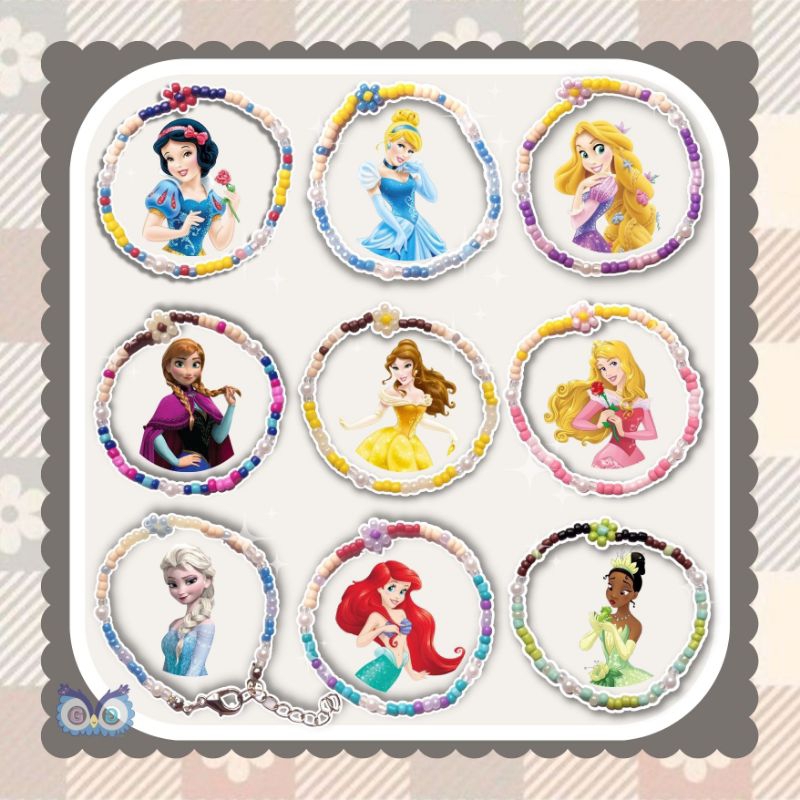 Disney Princess Bracelet || Gelang Manik Princess Disney || Custom Beads Bracelet