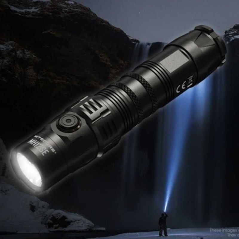 NITECORE Senter LED Compact Flashlight USB Rechargeable IP68 1800lm - MH12SE