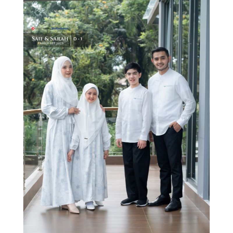 Sale Sarimbit Yasmeera 2023 Saif Sarah kode D1 Off White/Sarimbit Keluarga 2023