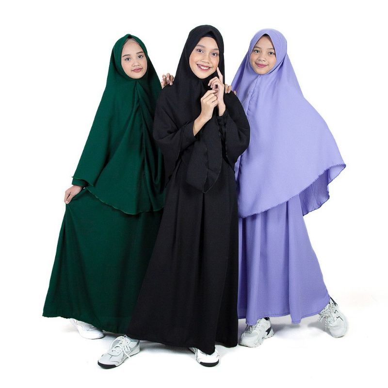 Gamis Remaja Syar'i Anak Perempuan 9 10 11 tahun Muslim/  Baju anak/gamis anak terbaru murah