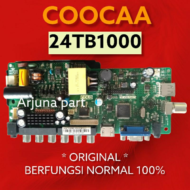 MAINBOARD TV COOCAA 24TB1000 / MB TV COOCAA 24TB1000 / MESIN TV COOCAA 24TB1000 / MODUL TV COOCAA 24