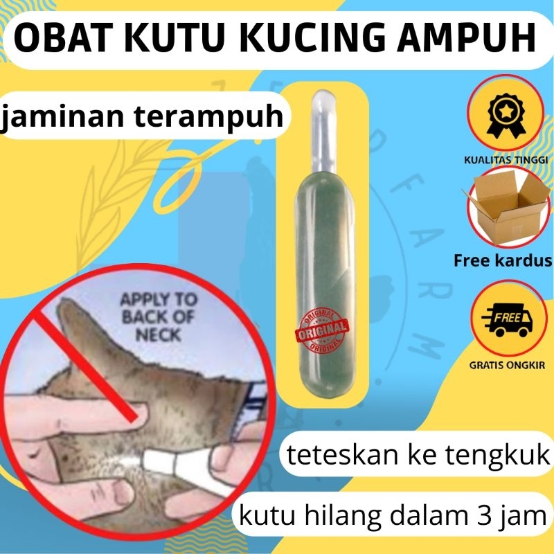 anti kutu tetes tengkuk kucing anjing ampuh zeorfarm