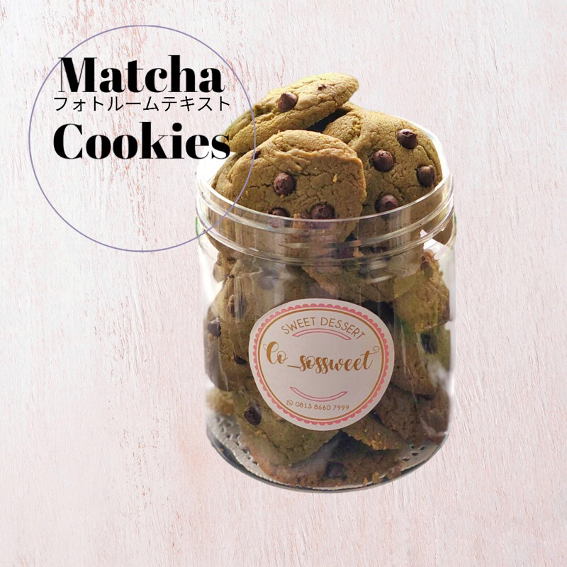 

kue kering matcha cookies