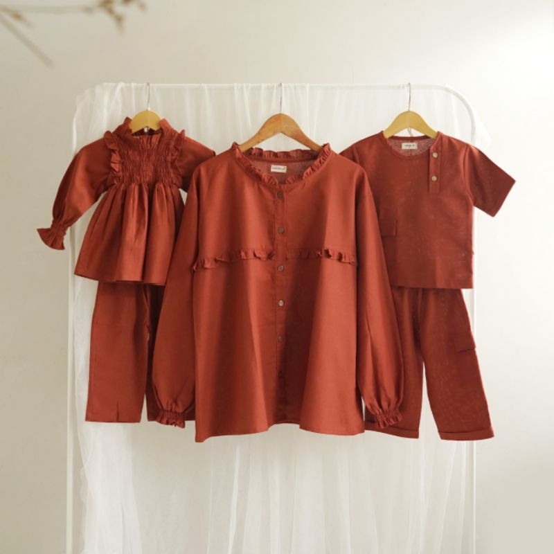 AZALOKIDS - Julie Morgan Set Couple - baju set keluarga - couple set - baju keluarga