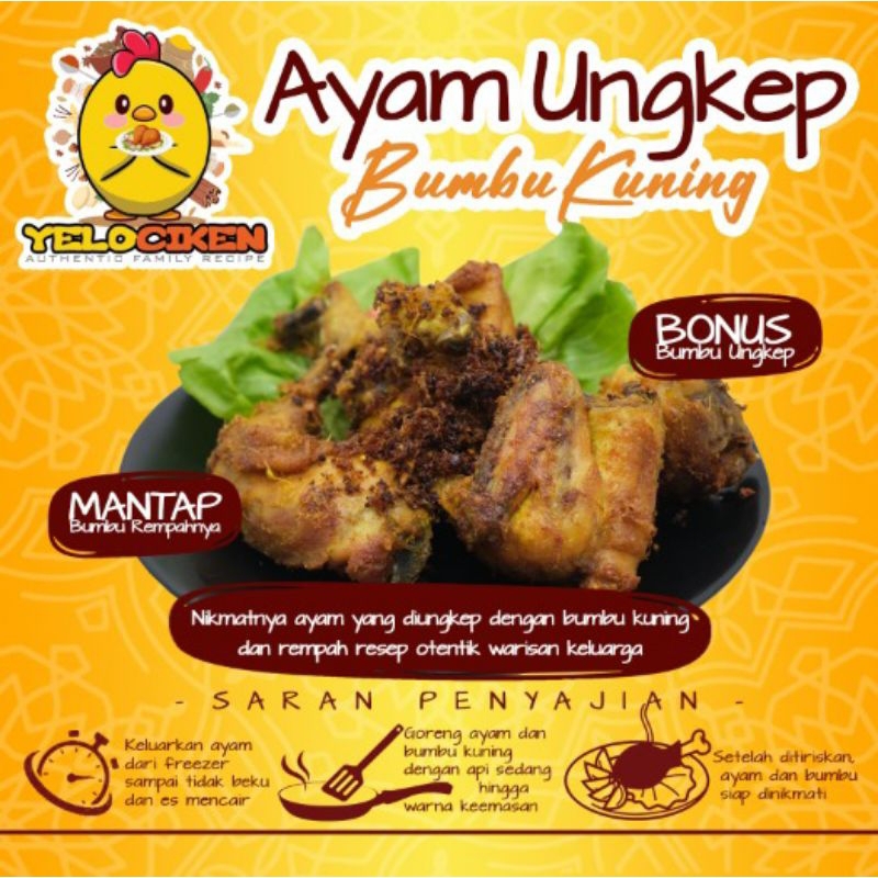 

Ayam ungkep bumbu kuning YELO CIKEN