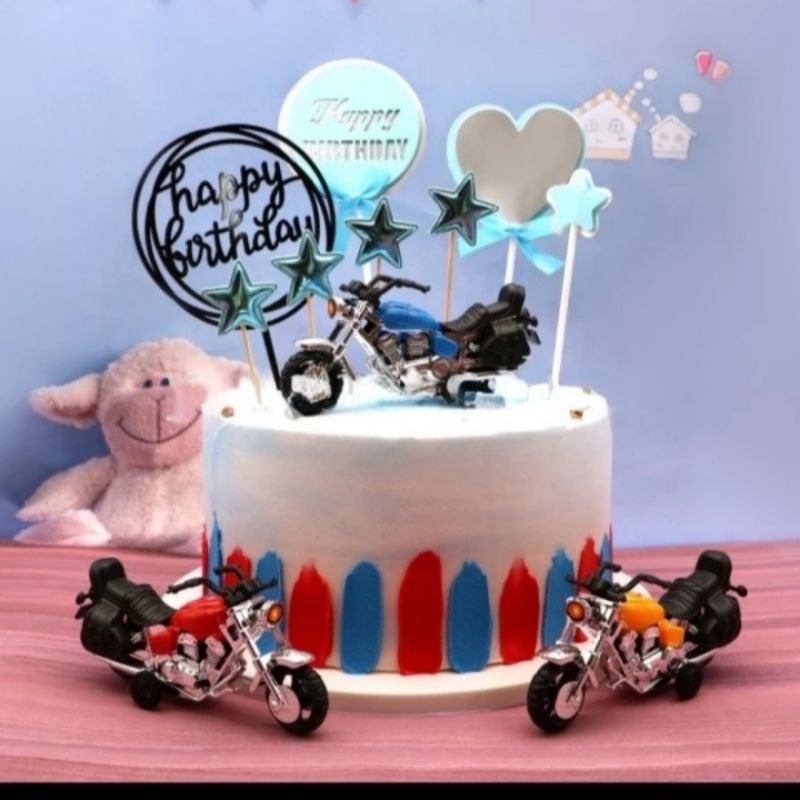 Topper Motor Harley ,Mainan Motor Harley Miniatur Harley