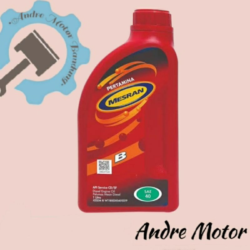 Oli Mesin Mesran B Sae 40 Diesel 1 Liter