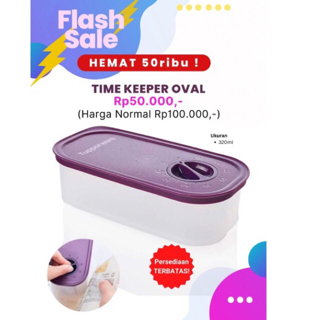 TIME KEEPER OVAL TUPPERWARE