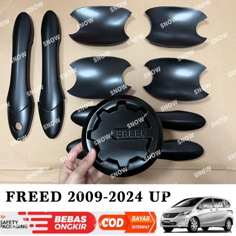 Paket Outer Handle Tank Cover Freed 2009 2012 2022 2023 Hitam Dop