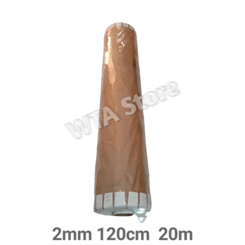 PVC SHEET CURTAIN PLASTIK LEMBARAN Lentur per Roll CLEAR 2mm 120cm