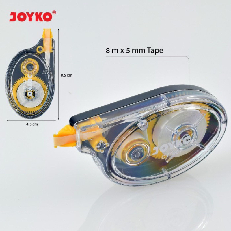 

Correction Tape 8 Meter x 5mm Joyko ECER 1 Biji / Tip ex Joyko CT-507