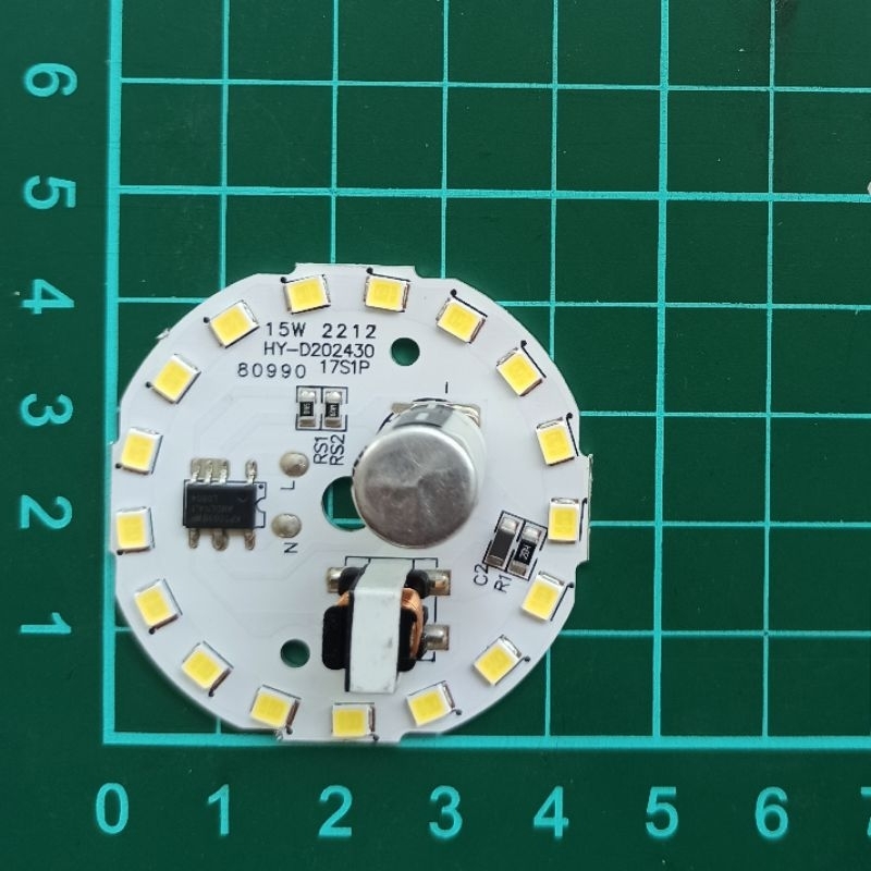 PCB MESIN LAMPU LED 15 WATT PREMIUM GRATIS BUBBLE DAN KARDUS