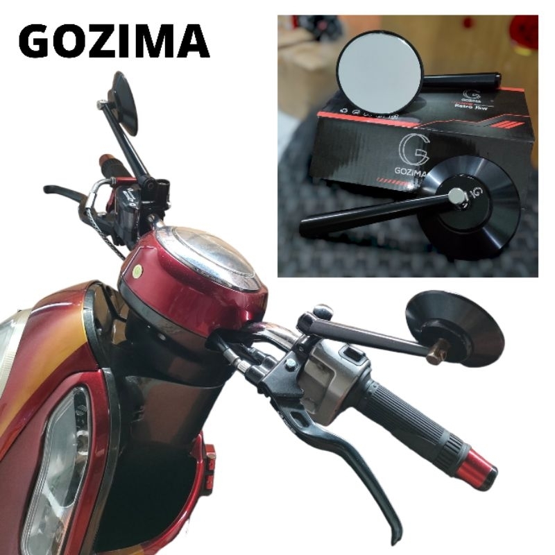 (GOZIMA) Spion Jokowi Bulat besi Retro classic XSr155 Scoopy Fino vespa universal motor