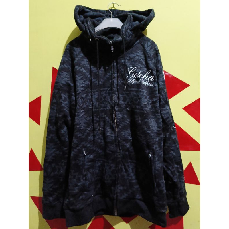 Hoodie Zipper Branded Gotcha California internasional Original USA 99% limited edition