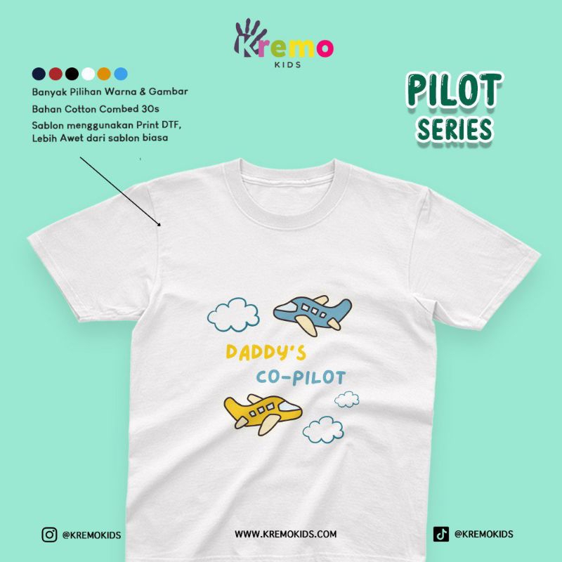 Kaos anak PILOT Series