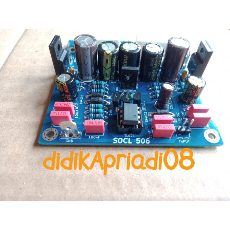 Kit driver power socl 506 komponen original pcb doble layer