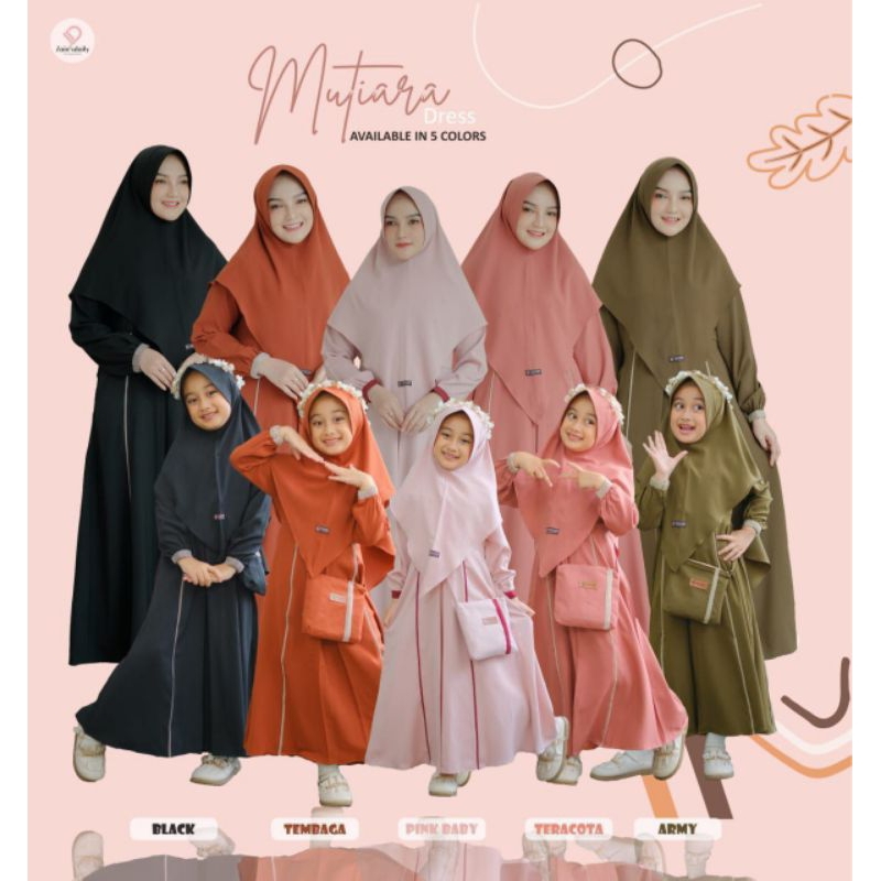 READY STOK // GAMIS COUPLE MOMS AND KIDS // GAMIS IBU DAN ANAK //  GAMIS MUTIARA ORI ZAINS DAILY
