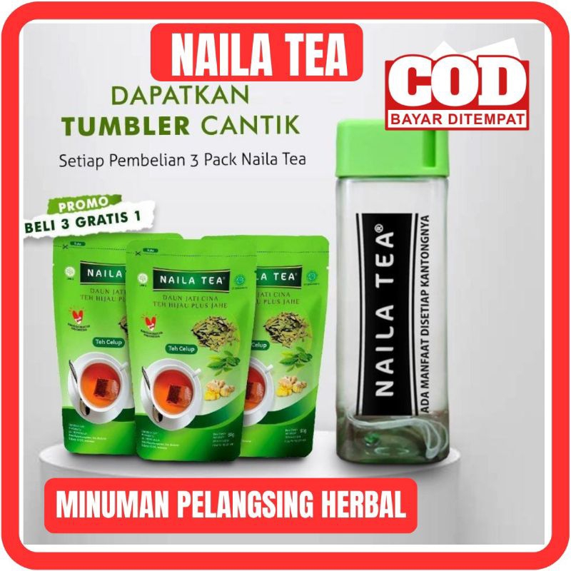 

[PAKET 3] - NAILA TEA Teh Pelangsing Herbal Alami Naila Tea Minuman Teh Pelangsing Slimming Tea Minuman Diet Alami