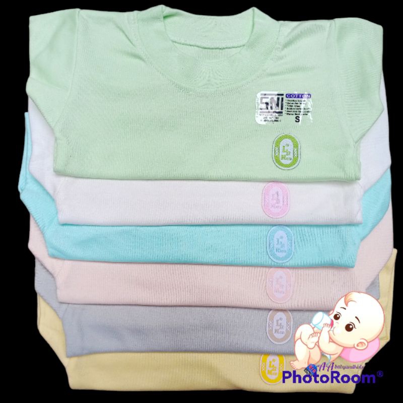 6PC LOVE AND MOM Kaos Oblong Bayi Berlabel Ukuran S M L XL SNI Murah Nyaman Berkualitas