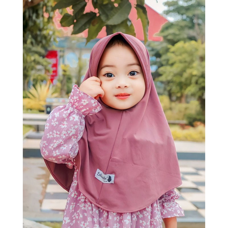 Dhinda Hijab - Bergo Anak Shireen Size Xs (Jersey Ity terbaik ) Jilbab Anak terlucu