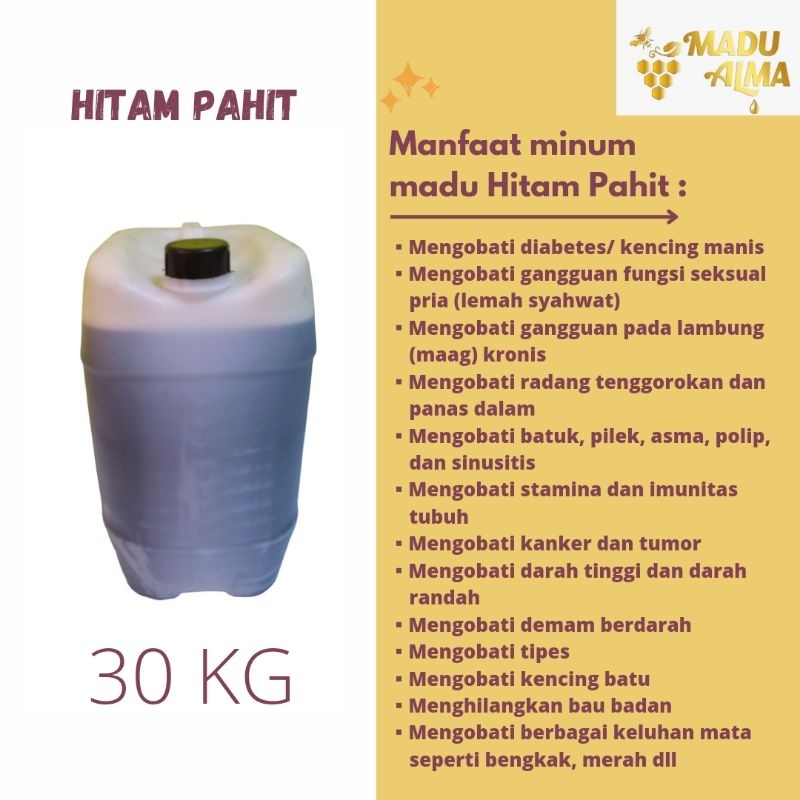 

MADU HITAM PAHIT 30 KG | MADU ASLI | MADU MURNI | MADU KUAT | MADU PLUS | MADU LEMAH SYAHWAT