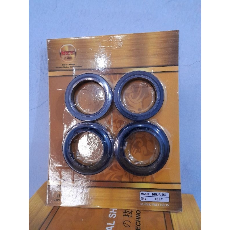 Sil Seal Shock Set Plus Tutup Abu Ninja 250 4T Thunder 250 Kawasaki Suzuki Nagoya