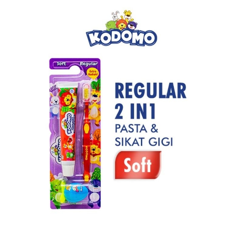 Kodomo Baby Pasta&amp; Sikat Gigi 2in1 Regular