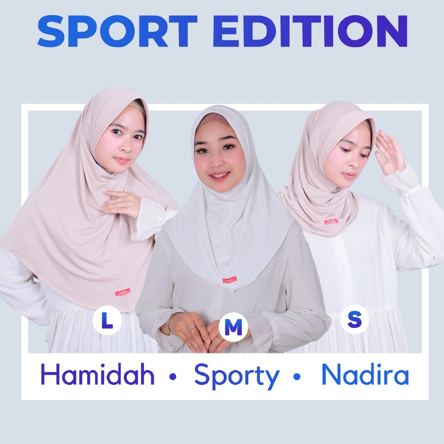 Hijab Sport Jersey Premium Pet Antem I Jilbab Sport Untuk Sekolah Olahraga