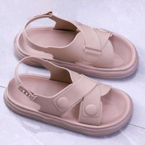 Sandal Wanita Terbaru /Sendal Selop Tali Jelly /Sendal Karet  Kekinian / v502-2