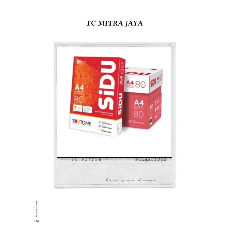 

HVS A4 SIDU 80 GSM