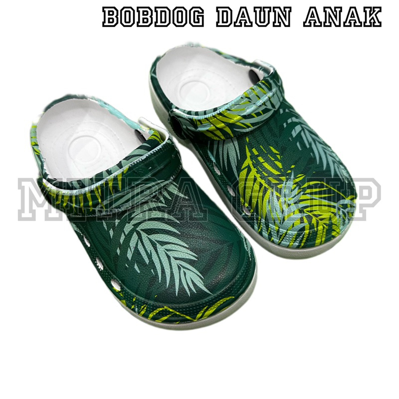 Sandal Kodok Anak Laki Perempuan Size 19-35/Sandal Baim Motif Daun Size Anak Promo Sen