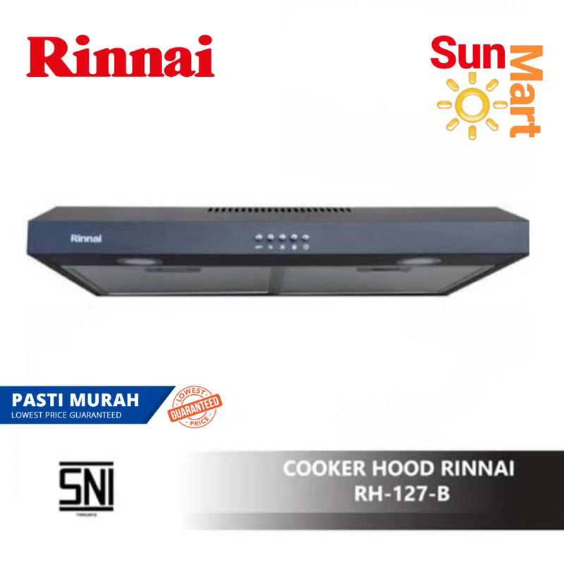 Penghisap Asap Kompor Rinnai Cooker Hood Slim 70cm RH 127B 127 RH127B