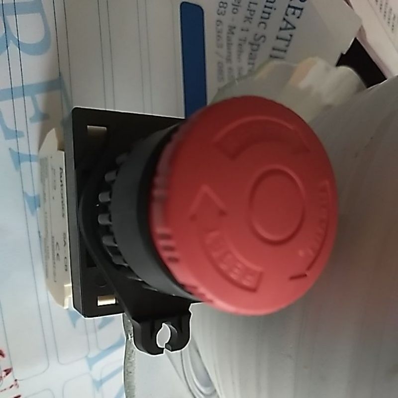 Tombol Emergency Mesin Cetak Offset