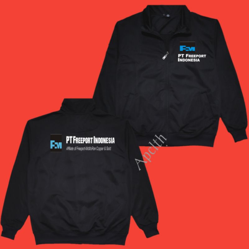 Jaket Tracktop-Freeport Hitam