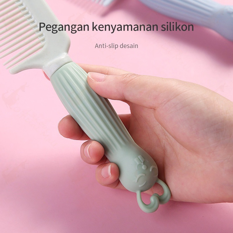 Sisir anak lembut SILIKON Children's hair comb design rabbit