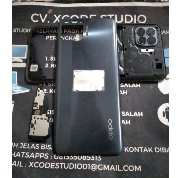 Back Casing Backdoor Oppo Reno 4f Original Manufacture Copotan Fullset Frame
