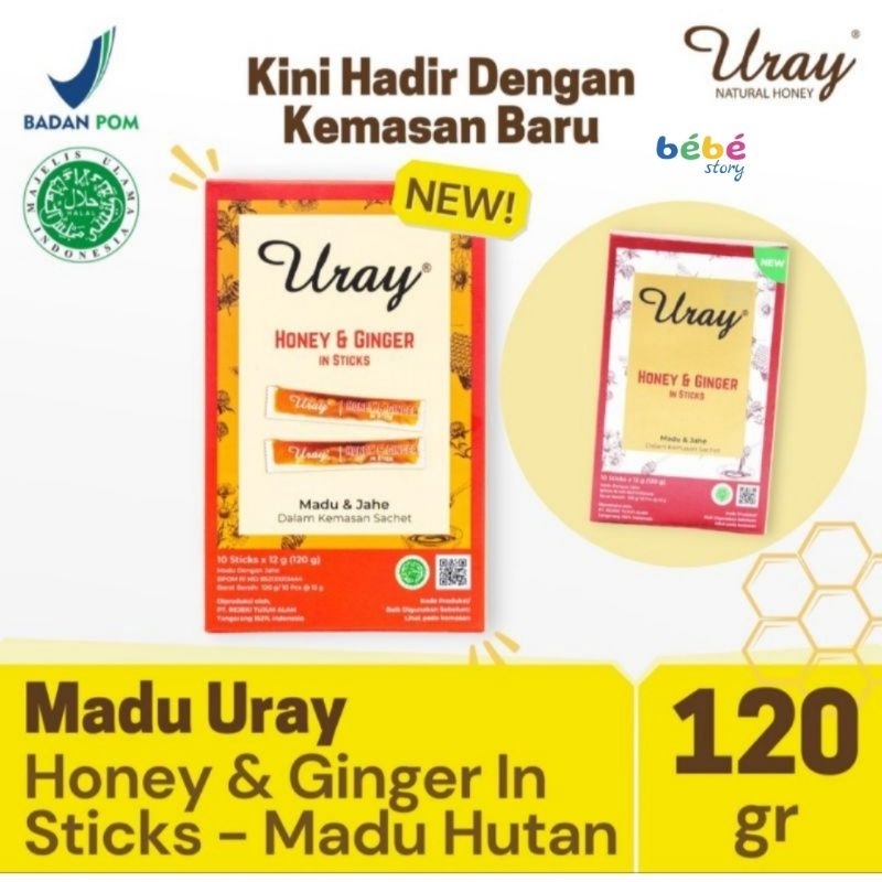 

URAI HONEY & FINGER IN STICKS / MADU DAN JAHE ISI10