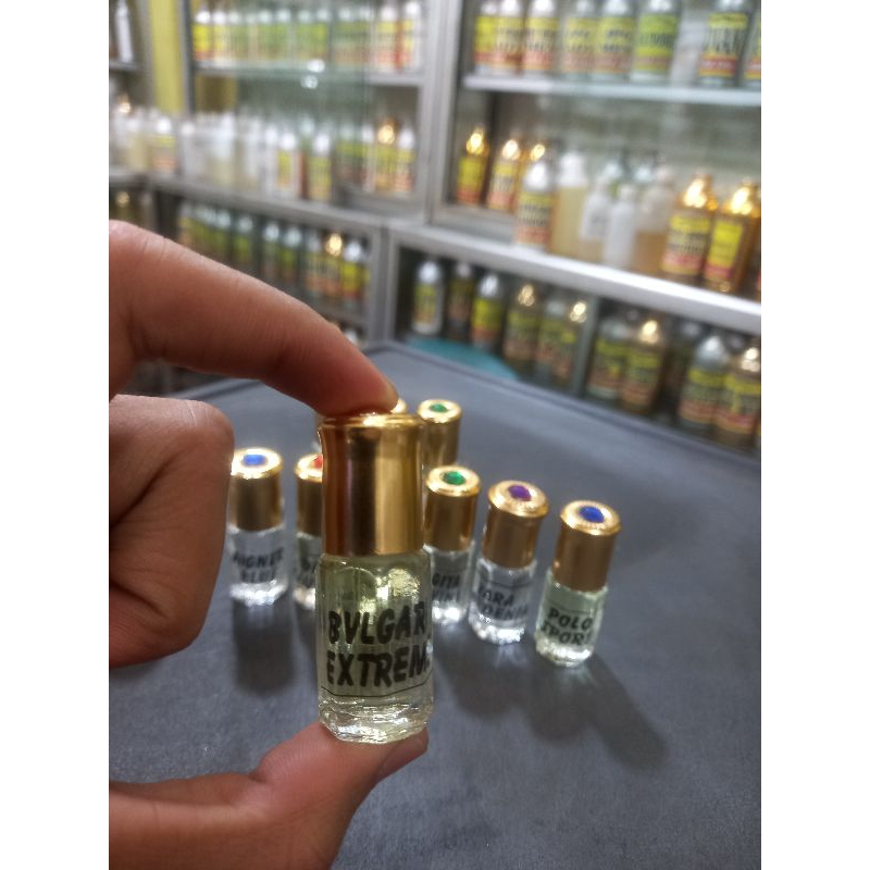 Parfume refill contoh aroma tester 3 ml roll kualitas premium (bebas request)