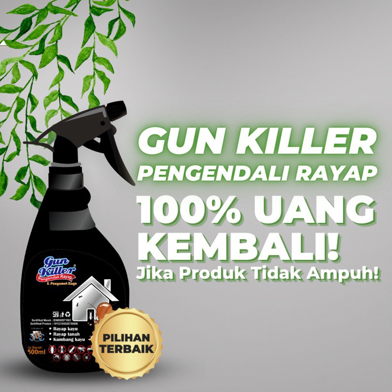 Gun Killer obat cairan anti rayap pembasmi rayap racun semprot 500ml super ampuh