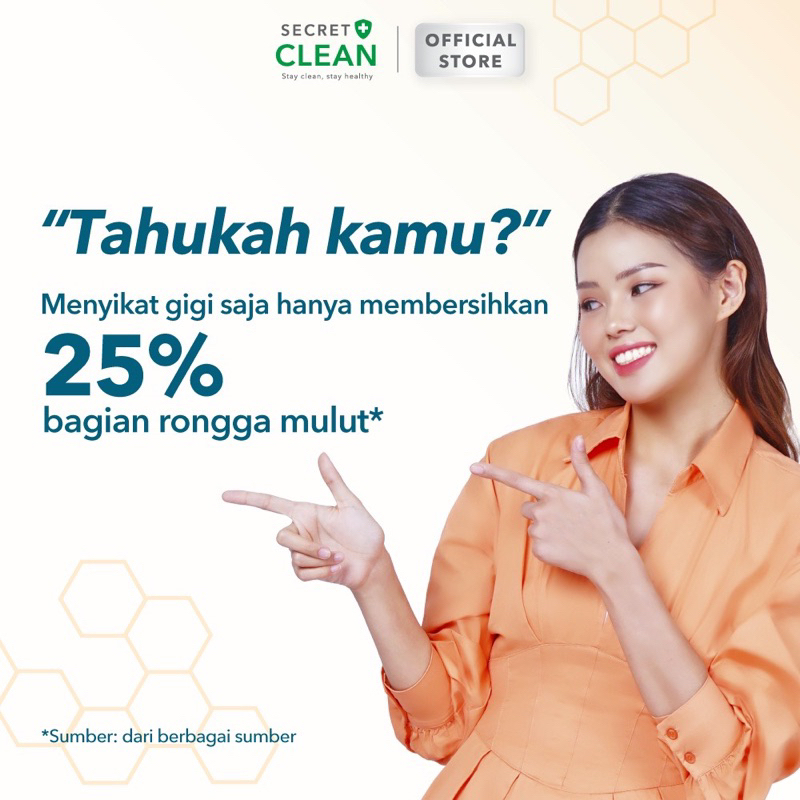 BISA COD‼️Secret Clean Propolis Antiseptic Mouthwash 150ml