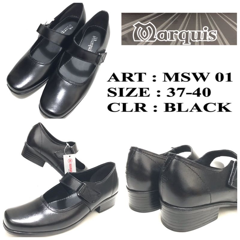 SEPATU SLIP ON PANTOFEL MARQUIZ SMW-01 SIZE 37-40 HITAM